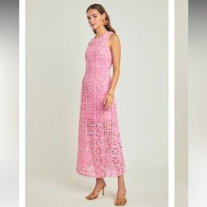 Endless Rose Pink Textured Sleeveless Maxi Dress